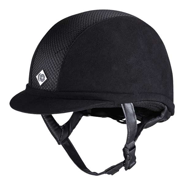 Charles Owen AYR8 Plus Helmet in Black Microsuede
